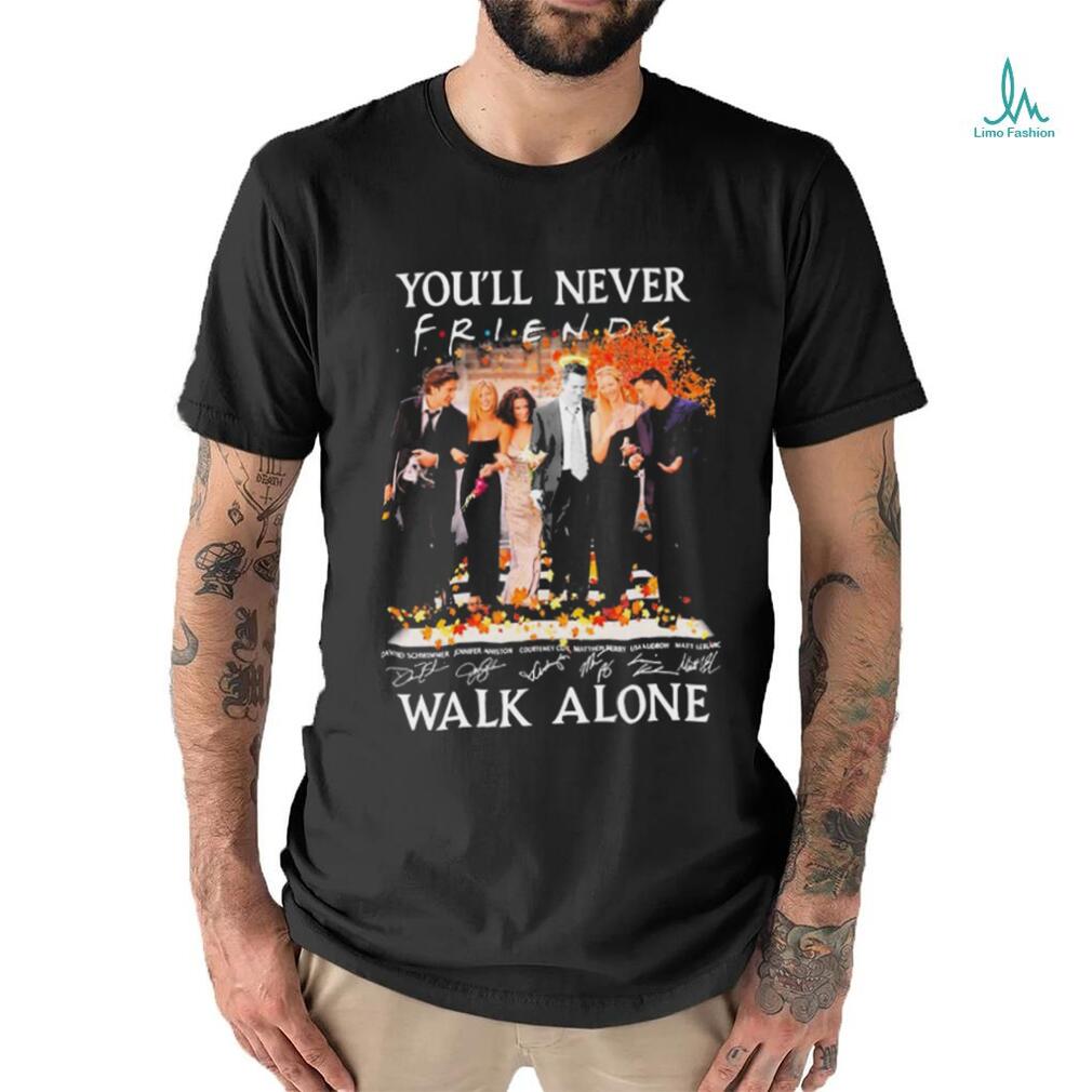 Matthew Perry you’ll never friends walk alone signatures thanksgiving t shirt Matthew Perry you’ll never friends walk alone signatures thanksgiving t shirt
