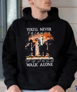 Matthew Perry you’ll never friends walk alone signatures thanksgiving t shirt