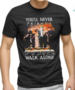 Matthew Perry you’ll never friends walk alone signatures thanksgiving t shirt