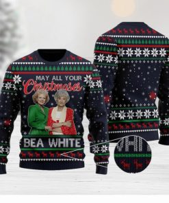 May All Your Christmases Bea White Quotes Sitcom Ugly Christmas Sweater