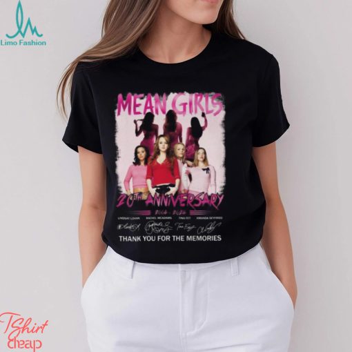 Mean Girls 20th Anniversary 2004 – 2024 Thank You For The Memories T Shirt