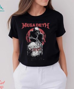 Megadeth Holiday Merch Tombstone Vic Grey Shirt