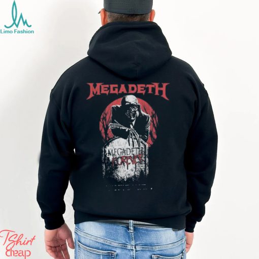 Megadeth Holiday Merch Tombstone Vic Grey Shirt