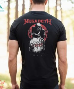 Megadeth Holiday Merch Tombstone Vic Grey Shirt