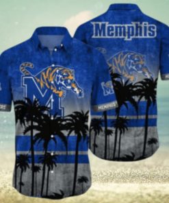 Memphis Tigers Logo Coconut Tropical Hawaiian Shirt Beach Gift For Fans
