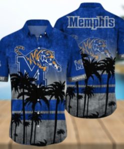 Memphis Tigers Logo Coconut Tropical Hawaiian Shirt Beach Gift For Fans