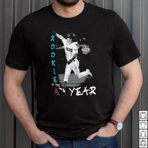 Men’s Arizona Diamondbacks Corbin Carroll New Era Black 2023 NL Rookie of the Year T Shirt