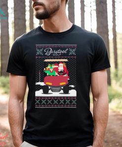 Men’s Barstool Golf Santa Golf ugly Christmas shirt