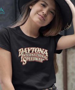 Men's Checkered Flag Sports Black Daytona International Speedway Track T Shirt