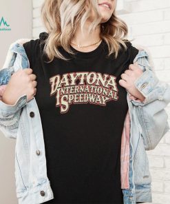 Men's Checkered Flag Sports Black Daytona International Speedway Track T Shirt