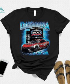 Men's Checkered Flag Sports Blue 2024 Daytona 500 Champions T Shirt