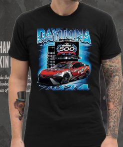Men's Checkered Flag Sports Blue 2024 Daytona 500 Champions T Shirt