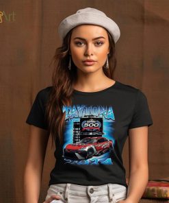 Men's Checkered Flag Sports Blue 2024 Daytona 500 Champions T Shirt