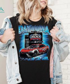 Men's Checkered Flag Sports Blue 2024 Daytona 500 Champions T Shirt