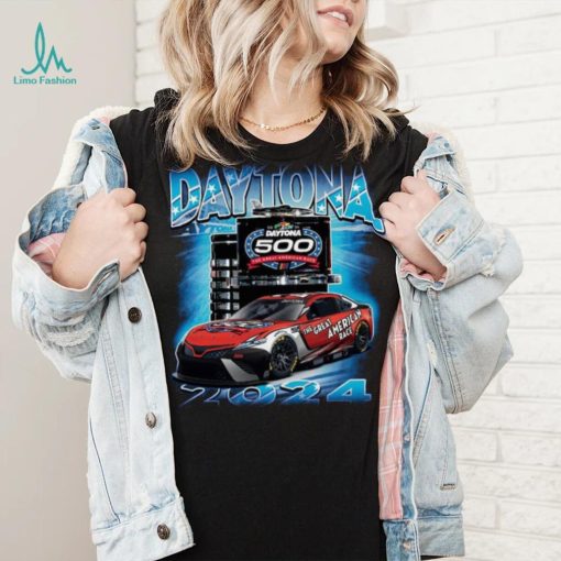 Men’s Checkered Flag Sports Blue 2024 Daytona 500 Champions T Shirt