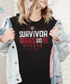 Men's Fanatics Branded Black WWE Survivor Series 2023 Chain Link Fence T Shirt