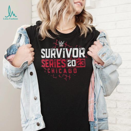 Men’s Fanatics Branded Black WWE Survivor Series 2023 Chain Link Fence T Shirt
