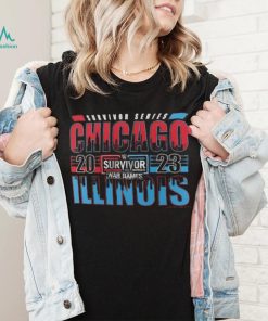 Men's Fanatics Branded Black WWE Survivor Series 2023 War Games Chicago T Shirt