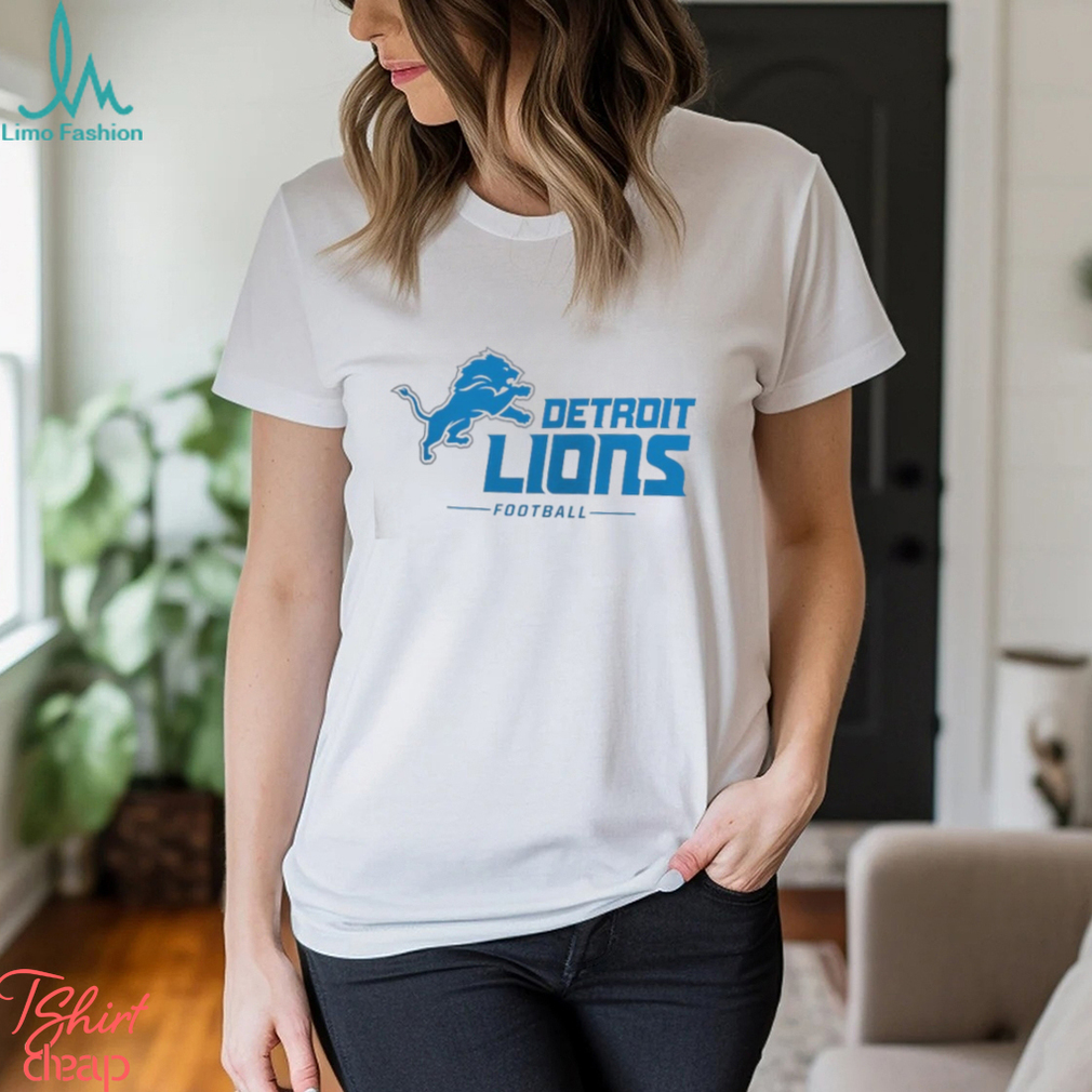Men's Fanatics Branded White Detroit Lions Lock Up T Shirt Men's Fanatics Branded White Detroit Lions Lock Up T Shirt