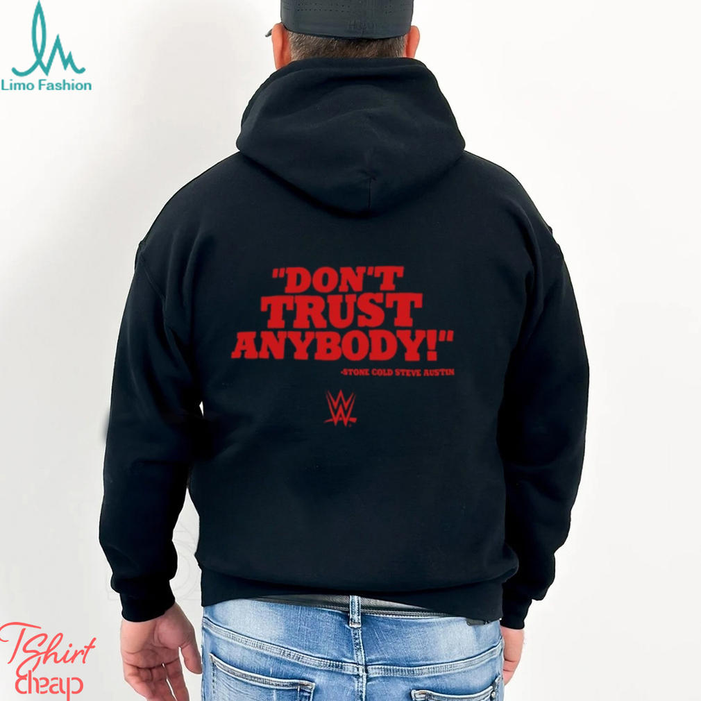 Men's Ripple Junction Black Stone Cold Steve Austin Don't Trust Anybody T Shirt Men's Ripple Junction Black Stone Cold Steve Austin Don't Trust Anybody T Shirt