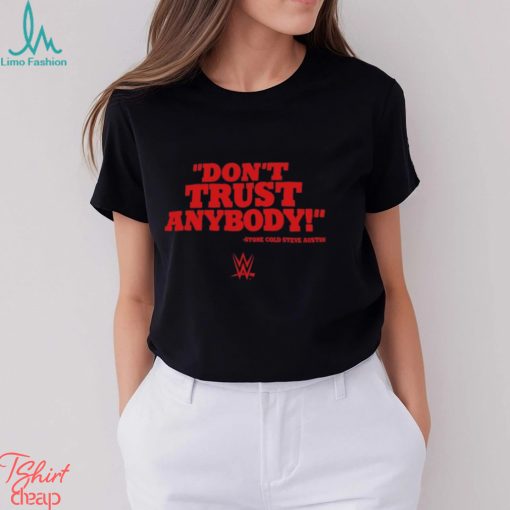 Men’s Ripple Junction Black Stone Cold Steve Austin Don’t Trust Anybody T Shirt