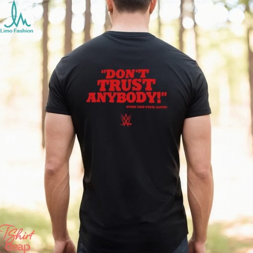 Men’s Ripple Junction Black Stone Cold Steve Austin Don’t Trust Anybody T Shirt