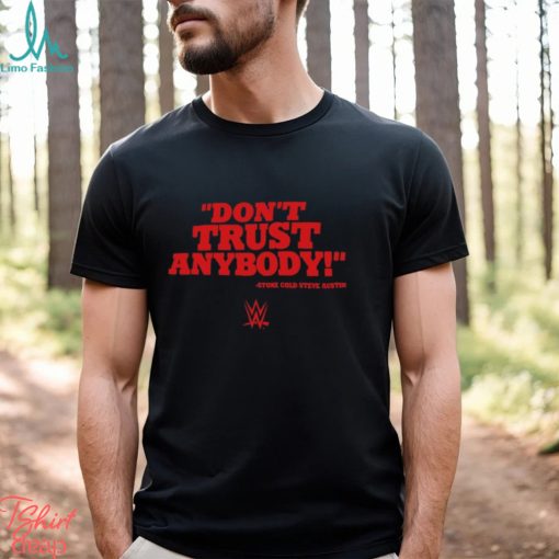Men’s Ripple Junction Black Stone Cold Steve Austin Don’t Trust Anybody T Shirt