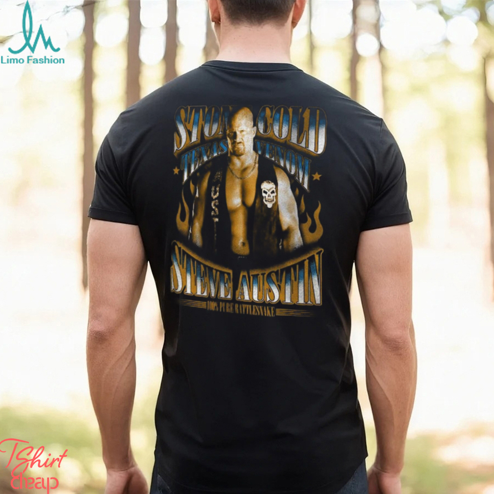 Men's Ripple Junction Black Stone Cold Steve Austin Texas Venom T Shirt Men's Ripple Junction Black Stone Cold Steve Austin Texas Venom T Shirt