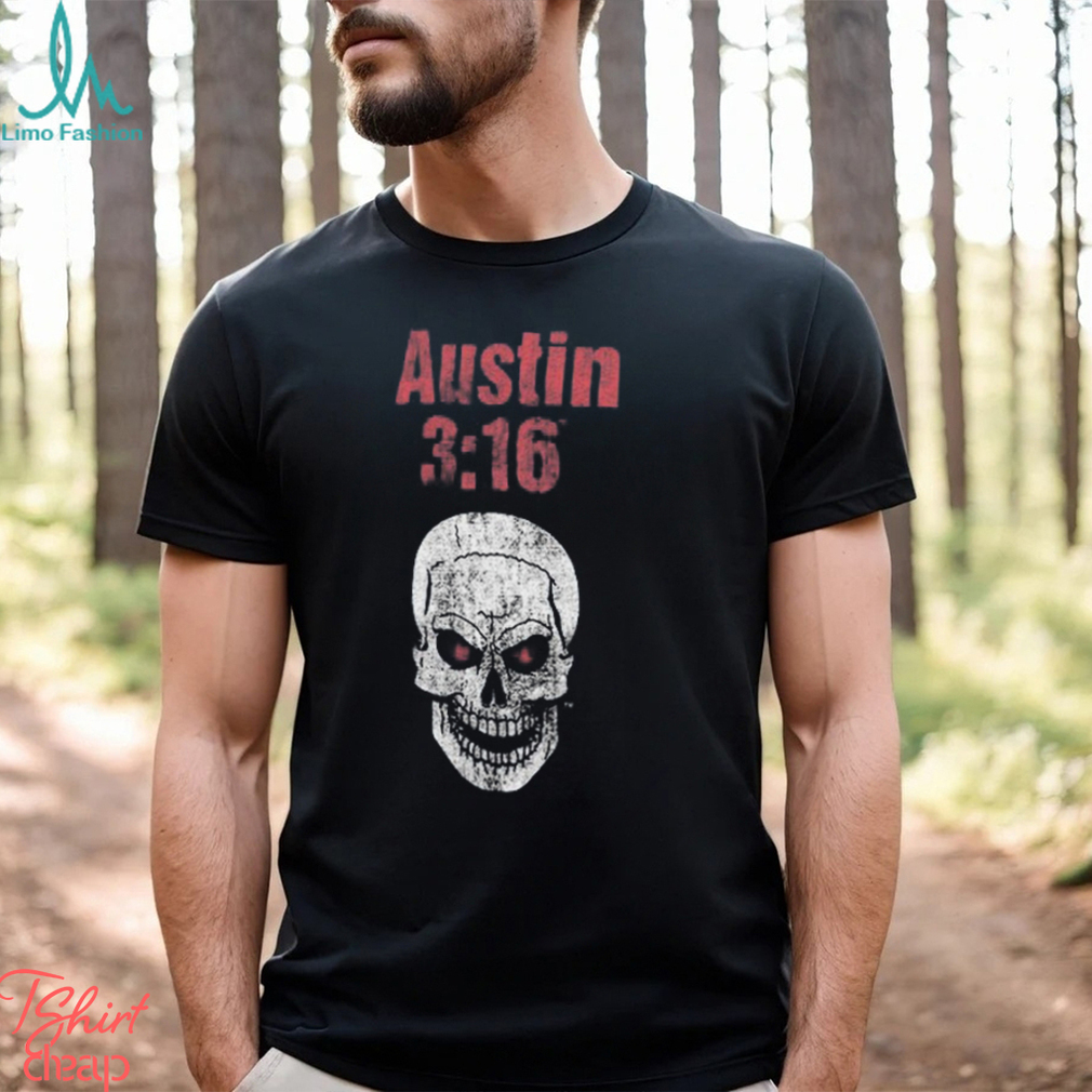 Men’s Ripple Junction Heather Charcoal Stone Cold Steve Austin Red Eye Skull T Shirt Men’s Ripple Junction Heather Charcoal Stone Cold Steve Austin Red Eye Skull T Shirt