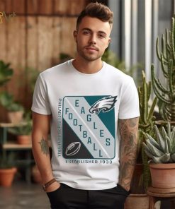 Men's Starter White Philadelphia Eagles Shield Graphic T Shirt