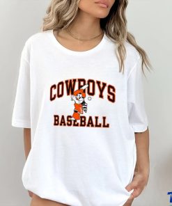 Men's White Oklahoma State Cowboys Baseball T Shirt