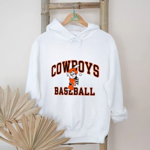Men’s White Oklahoma State Cowboys Baseball T Shirt