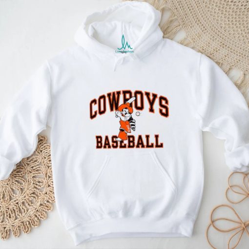 Men’s White Oklahoma State Cowboys Baseball T Shirt