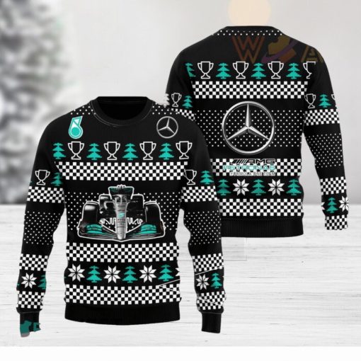 Mercedes AMG Petronas 3D Ugly Christmas Sweater