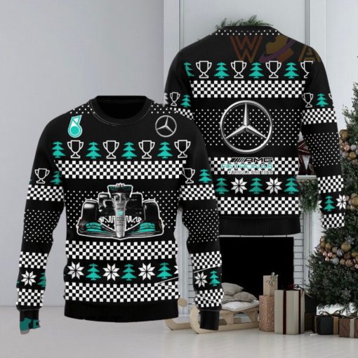 Mercedes AMG Petronas 3D Ugly Christmas Sweater