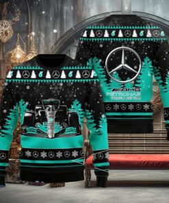 Mercedes AMG Petronas F1 Christmas Ugly Sweater 3D Gift For Chirstmas