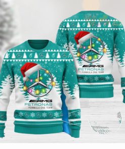 Mercedes AMG Petronas F1 Ugly Christmas 3D Sweater 2023