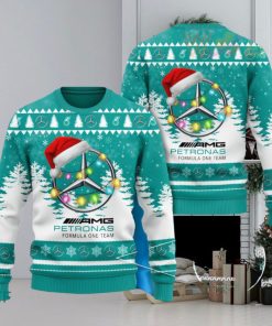 Mercedes AMG Petronas F1 Ugly Christmas 3D Sweater 2023