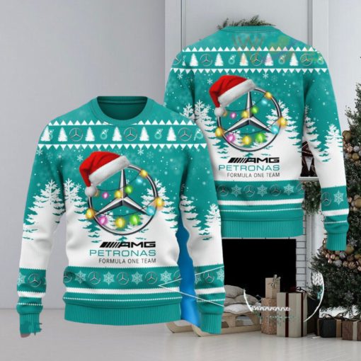 Mercedes AMG Petronas F1 Ugly Christmas 3D Sweater 2023