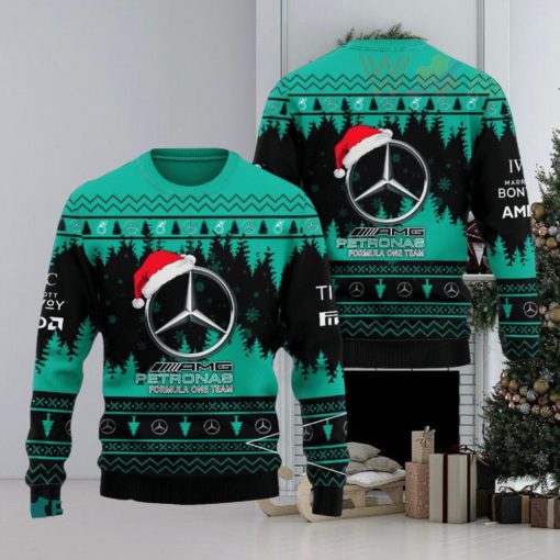 Mercedes AMG Petronas Formula One Team 3D Christmas Sweater 2023