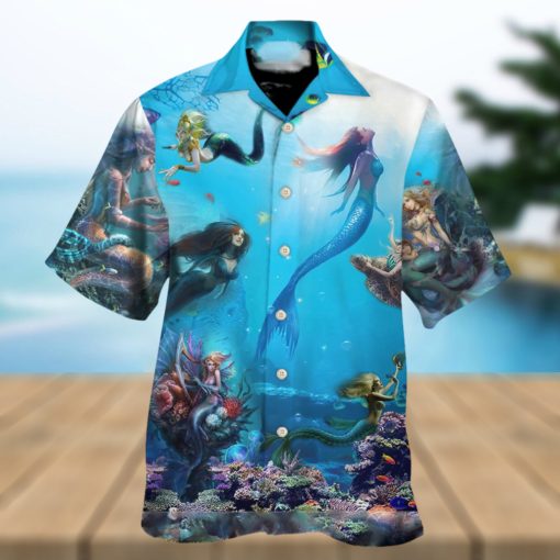 Mermaid Ocean Life Hawaiian Shirt