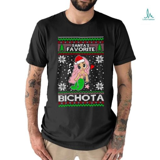 Mermaid Santa’s favorite bichota Ugly Christmas shirt