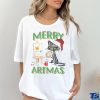 Merry Christmas Horseshoes ELF Reindeer Santa Hats   Christmas Horse Classic T Shirt