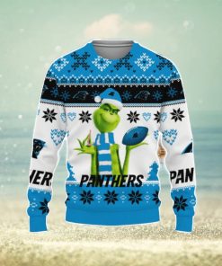 Merry Christmas 2023 ugly unisex football american grinch cute carolina panthers 3D Sweater Holiday Gift Christmas Gift