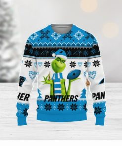 Merry Christmas 2023 ugly unisex football american grinch cute carolina panthers 3D Sweater Holiday Gift Christmas Gift