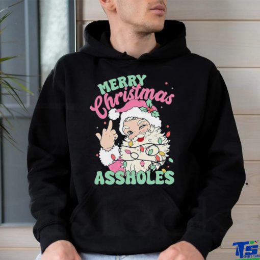 Merry Christmas Assholes Funny T Shirt