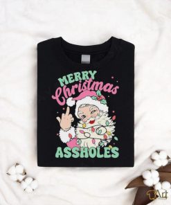 Merry Christmas Assholes Funny T Shirt