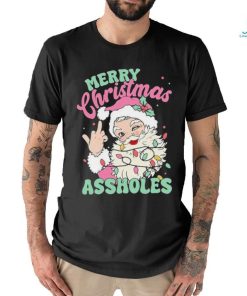 Merry Christmas Assholes Funny T Shirt