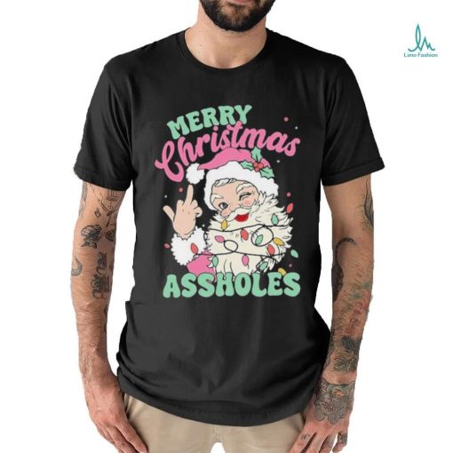 Merry Christmas Assholes Funny T Shirt