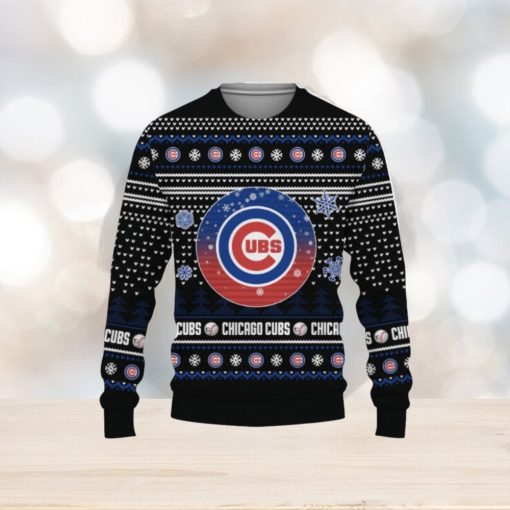 Merry Christmas Baseball American Chicago Cubs Unisex 3D Ugly Christmas Sweater Christmas Gift Ideas